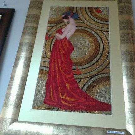 DIY Bead Embroidery Kit "Medea" 11.8"x22.0" / 30.0x56.0 cm
