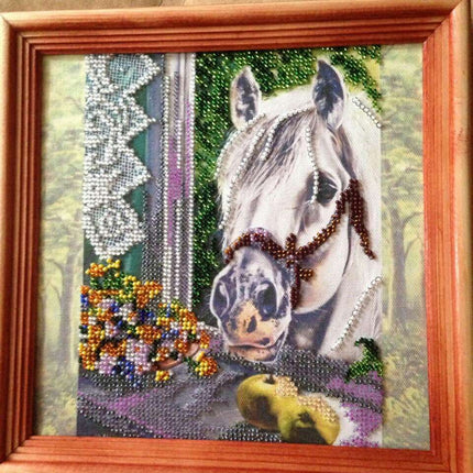 Canvas for bead embroidery "Treats" 7.9"x7.9" / 20.0x20.0 cm