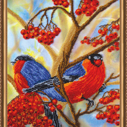 DIY Bead Embroidery Kit "The Rowan Tree" 11.8"x16.9" / 30.0x43.0 cm