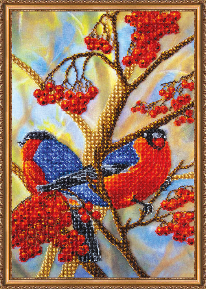 DIY Bead Embroidery Kit "The Rowan Tree" 11.8"x16.9" / 30.0x43.0 cm