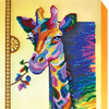 DIY Bead Embroidery Kit "Rainbow giraffe" 9.8"x22.0" / 25.0x56.0 cm