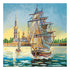 Canvas for bead embroidery "Frigate" 11.8"x11.8" / 30.0x30.0 cm