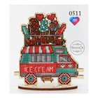 DIY Cross stitch kit on wood 