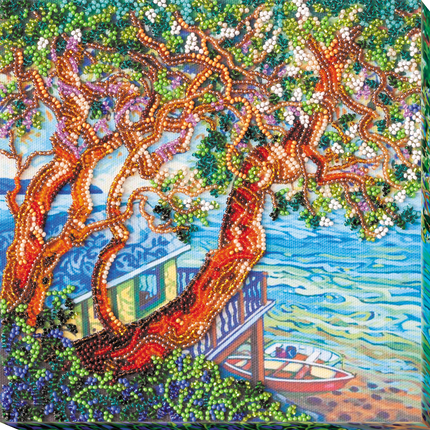 DIY Bead Embroidery Kit "Above the sea"