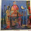 Canvas for bead embroidery "In the night" 7.9"x7.9" / 20.0x20.0 cm