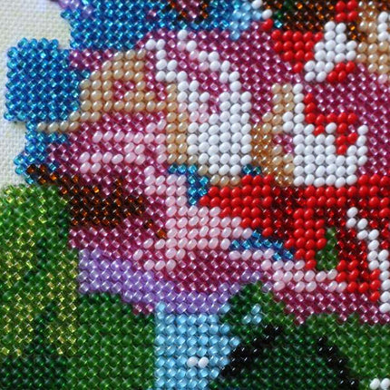 DIY Bead Embroidery Kit "World map - 2" 7.1"x13.4" / 18.0x34.0 cm