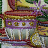 DIY Bead Embroidery Kit "Tea-party"  5.9"x5.9" / 15.0x15.0 cm
