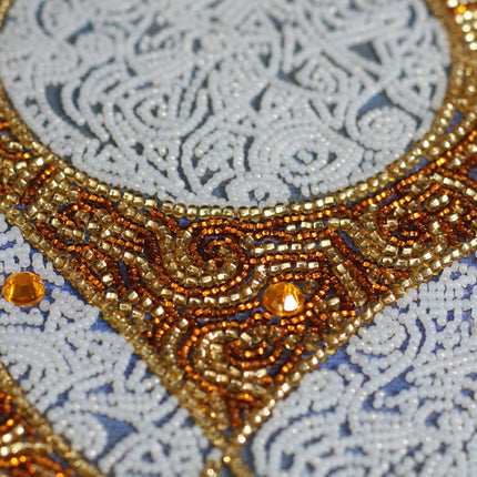 DIY Bead Embroidery Kit "Мoon walk" 11.8"x16.1" / 30.0x40.8 cm