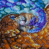 DIY Bead Embroidery Kit "Two elements" 16.9"x10.6" / 43.0x27.0 cm