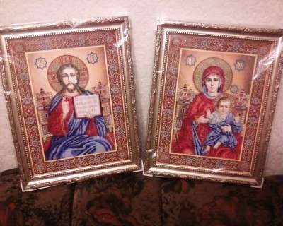 DIY Bead Embroidery Kit "Wedding Icon – The Holy Mother of God" 11.0"x15.0" / 28.0x38.0 cm