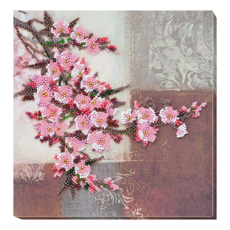 DIY Bead Embroidery Kit "Stick of sakura"
