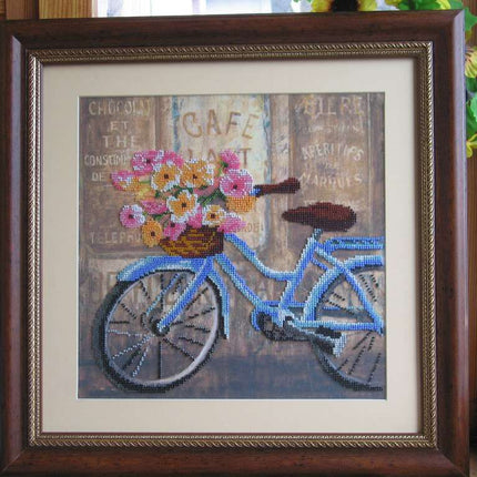 Canvas for bead embroidery "Summer Trip" 11.8"x11.8" / 30.0x30.0 cm