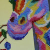 DIY Bead Embroidery Kit "Rainbow giraffe" 9.8"x22.0" / 25.0x56.0 cm