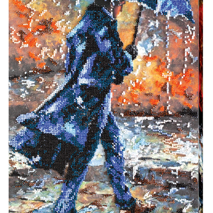 DIY Bead Embroidery Kit "Love story – 1" 10.2"x15.7" / 26.0x40.0 cm