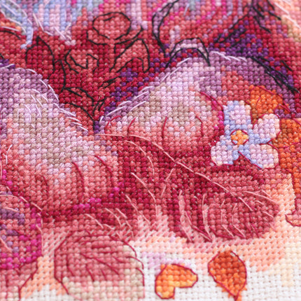 DIY Cross Stitch Kit "Soft Paws" 11.8"x11.8"