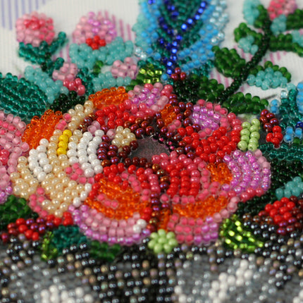 DIY Bead Embroidery Kit "Raccoon wanted" 9.1"x12.6" / 23.0x32.0 cm
