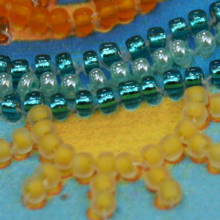 DIY Bead Embroidery Kit "Funny company"  5.9"x5.9" / 15.0x15.0 cm