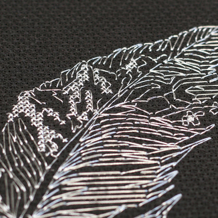 DIY Cross Stitch Kit "Feather-1" 6.7"x8.7"