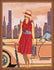 DIY Bead Embroidery Kit "Retro travel – 3" 11.8"x15.2" / 30.0x38.5 cm