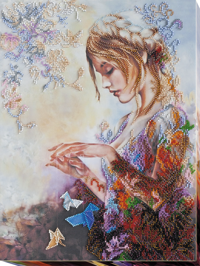 DIY Bead Embroidery Kit "Dreaming" 11.0"x14.6" / 28.0x37.0 cm