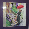 Canvas for bead embroidery "Date in the Rain" 7.9"x7.9" / 20.0x20.0 cm