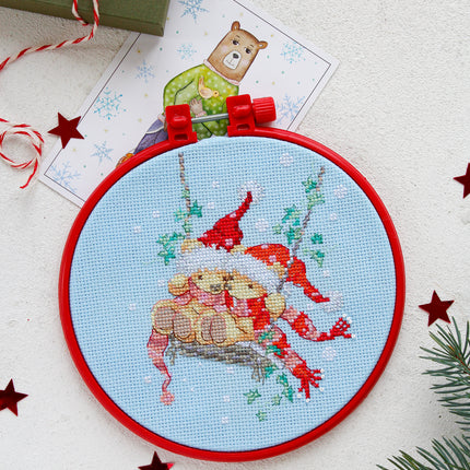 Counted Cross Stitch Kit "On the swing"