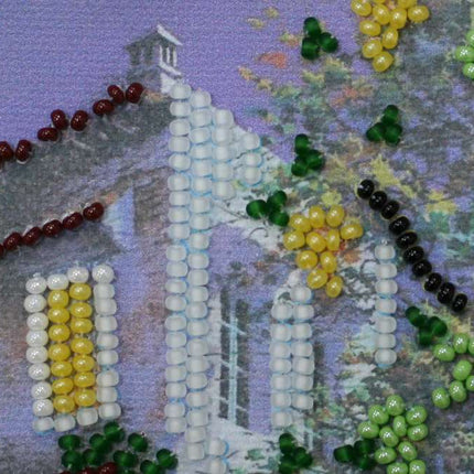 DIY Bead Embroidery Kit "Evening shades"  5.9"x5.9" / 15.0x15.0 cm