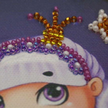 DIY Bead Embroidery Kit "Moonlight dreamer"  5.9"x5.9" / 15.0x15.0 cm