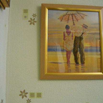 DIY Bead Embroidery Kit "Rendezvous" 11.8"x14.0" / 30.0x35.5 cm