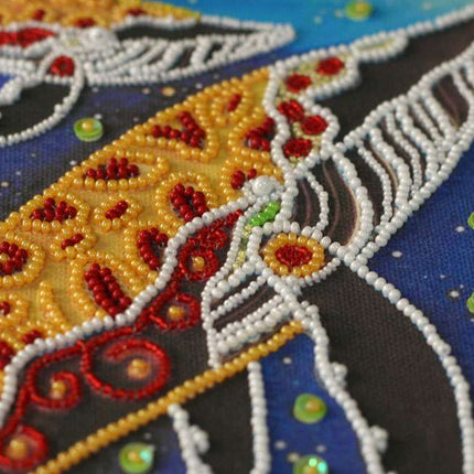 DIY Bead Embroidery Kit "Children of the ocean" 7.9"x11.8" / 20.0x30.0 cm