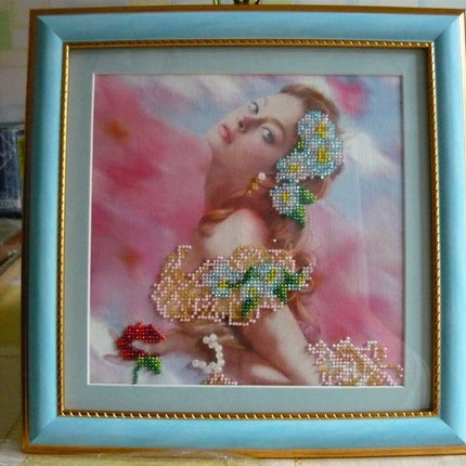 Canvas for bead embroidery "Grace" 7.9"x7.9" / 20.0x20.0 cm