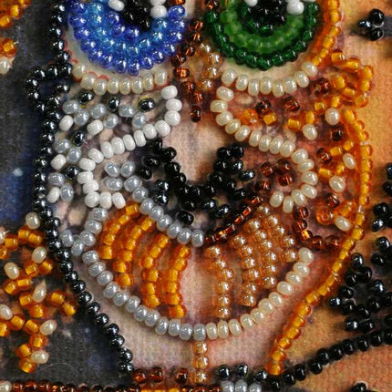 DIY Bead Embroidery Kit "Day and night"  5.9"x5.9" / 15.0x15.0 cm
