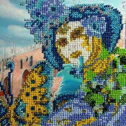 Canvas for bead embroidery "Mask" 7.9"x5.9" / 20.0x15.0 cm