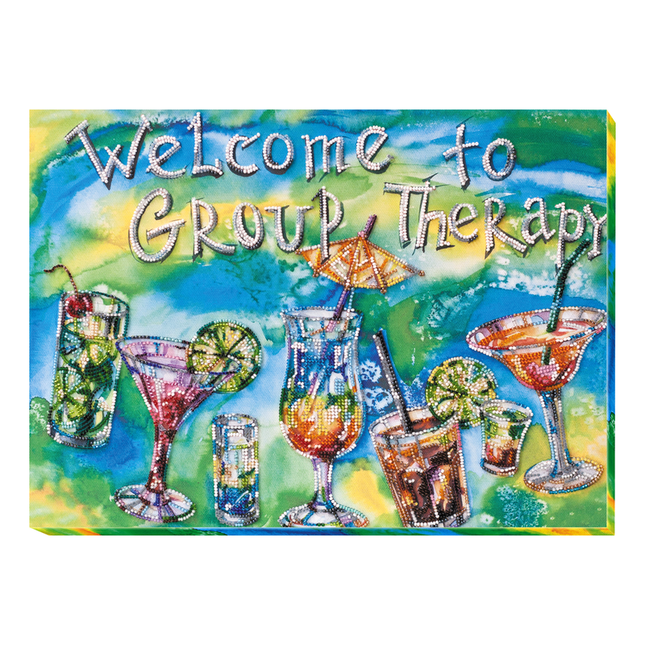 DIY Bead Embroidery Kit "Cocktail-party" 15.4"x11.0" / 39.0x28.0 cm
