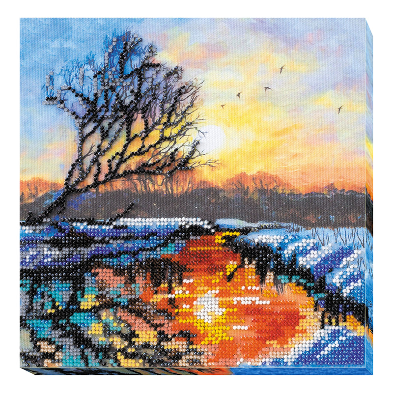 DIY Bead Embroidery Kit "Dawn of the evening"