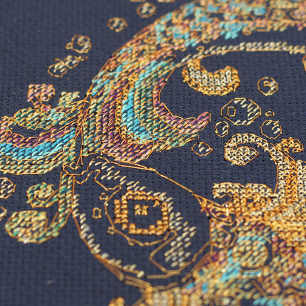 DIY Cross Stitch Kit "Goldfish" 7.5"x9.8"