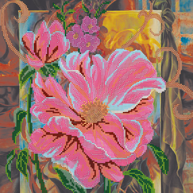 Canvas for bead embroidery "The Stone Flower" 11.8"x11.8" / 30.0x30.0 cm