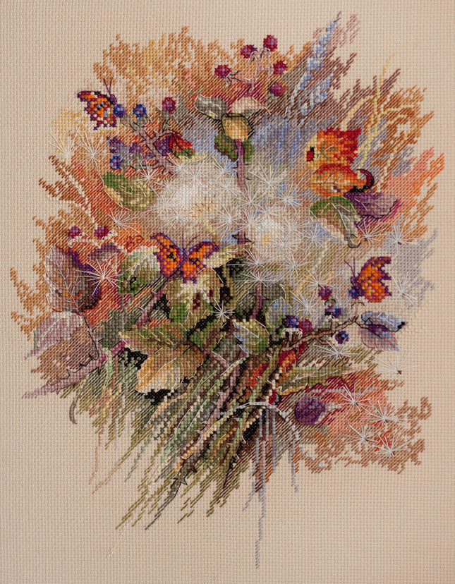 DIY Cross Stitch Kit "Breathing of the Forest" 10.2"x13.0"