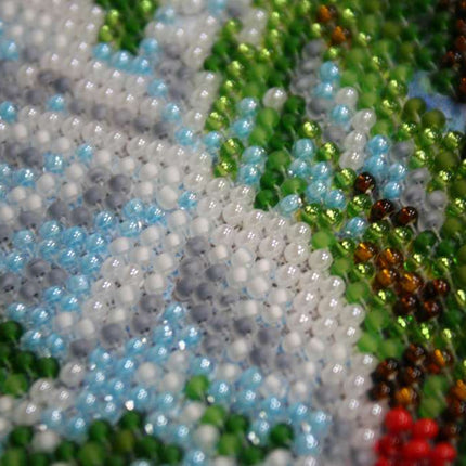 DIY Bead Embroidery Kit "January bitter cold" 11.8"x15.7" / 30.0x40.0 cm