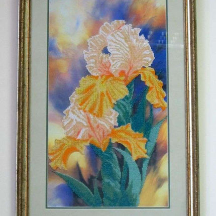 DIY Bead Embroidery Kit "Amber Snow" 11.8"x21.7" / 30.0x55.0 cm