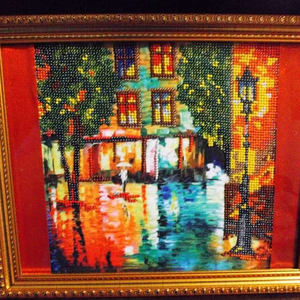 Canvas for bead embroidery "Autumn Fantasy" 7.9"x7.9" / 20.0x20.0 cm
