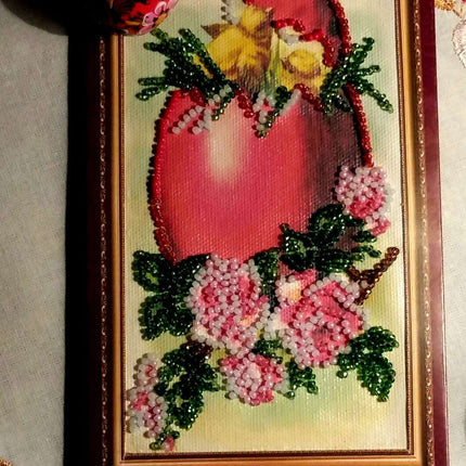 DIY Bead embroidery postcard kit "Easter – 5"