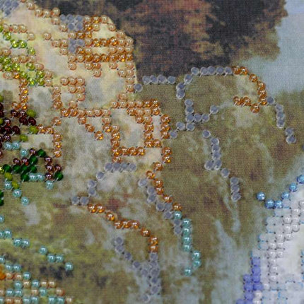 DIY Bead Embroidery Kit "Waterfall" 10.2"x13.8" / 26.0x35.0 cm
