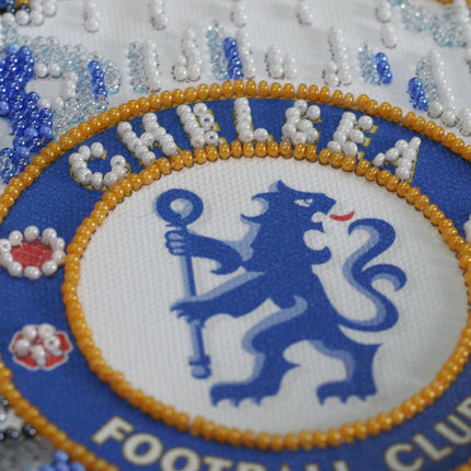 DIY Bead Embroidery Kit "FC Chelsea"  5.9"x5.9" / 15.0x15.0 cm