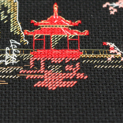 DIY Cross Stitch Kit "Japan-2" 5.9"x3.9"
