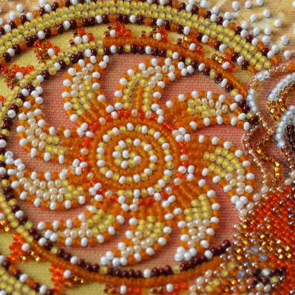 DIY Bead Embroidery Kit "Sunny lion"