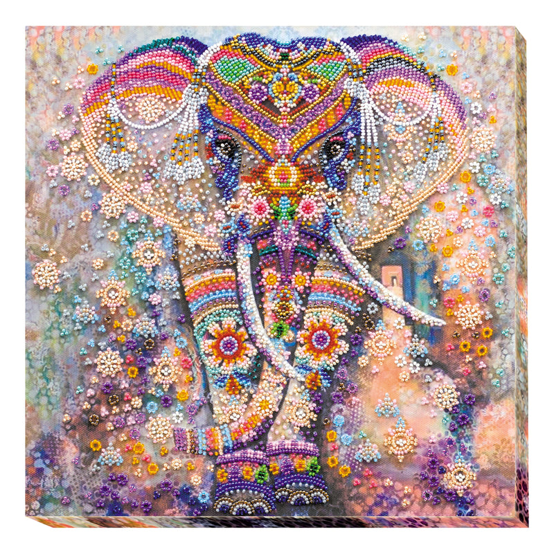 DIY Bead Embroidery Kit "Miracle of India" 11.8"x11.8" / 30.0x30.0 cm