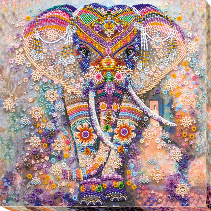 DIY Bead Embroidery Kit "Miracle of India" 11.8"x11.8" / 30.0x30.0 cm