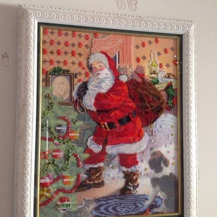 DIY Bead Embroidery Kit "Christmas Eve" 12.6"x16.9" / 32.0x43.0 cm
