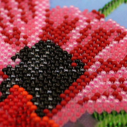 DIY Bead Embroidery Kit "Wild poppies – 2" 9.4"x17.5" / 24.0x44.5 cm